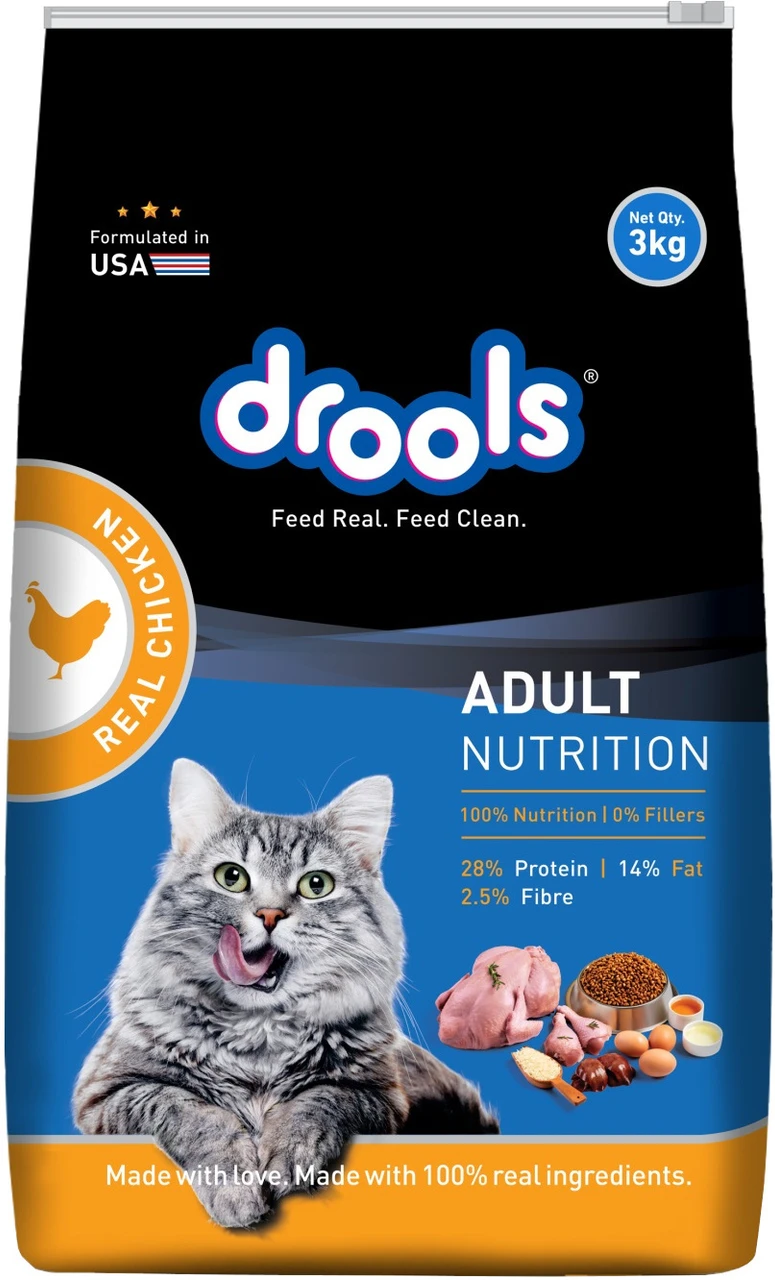 Drools 3kg Adult Real Chicken